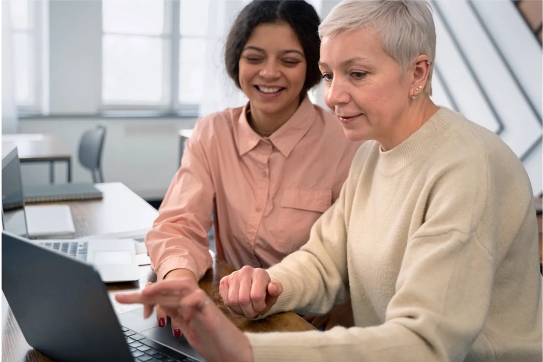 Learn About the Study - Patient reviewing clinical trial information